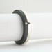 Black & White Diamond Ring Set - Stacking Rings - Flush Set Diamonds
