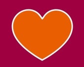 5x7 - Heart - Modern Art Print