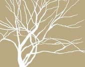 8x10 - Winter Tree No 1 - Modern Art Print