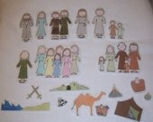 Set of 5 Felt Ancient Heroes Flannel Board Stories Family Home Evening Kit 1