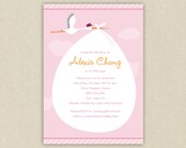 Baby Boy or Girl Custom Baby Shower Invitations - Stork Delivery