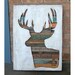 Modern Rustic Original Deer Art , Virginia Den Collection No. 03 (2010)