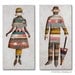 Romantic For Her Gift, 60s Mod Female Custom Silhouette, Made to Order, Wood Assemblage, Market Stroll Collection
