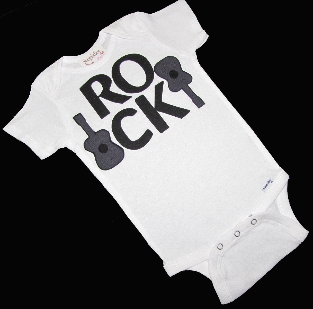R O C K ..... Bodysuit and Baby leg warmers.. GIFT SET