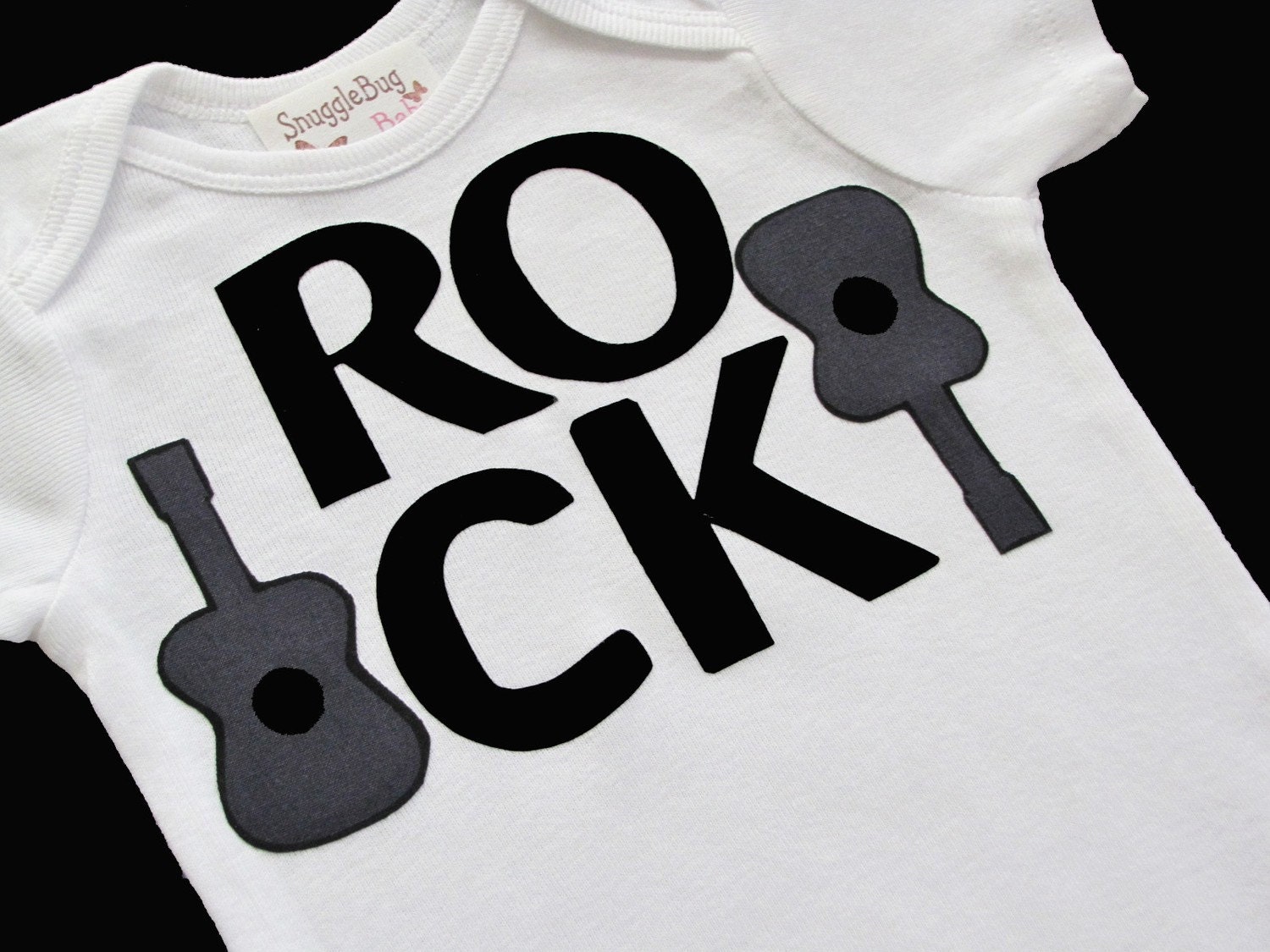 R O C K ..... Bodysuit and Baby leg warmers.. GIFT SET