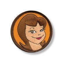 Curls Embroidered Patch