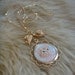 Orange Kitten Cameo Necklace