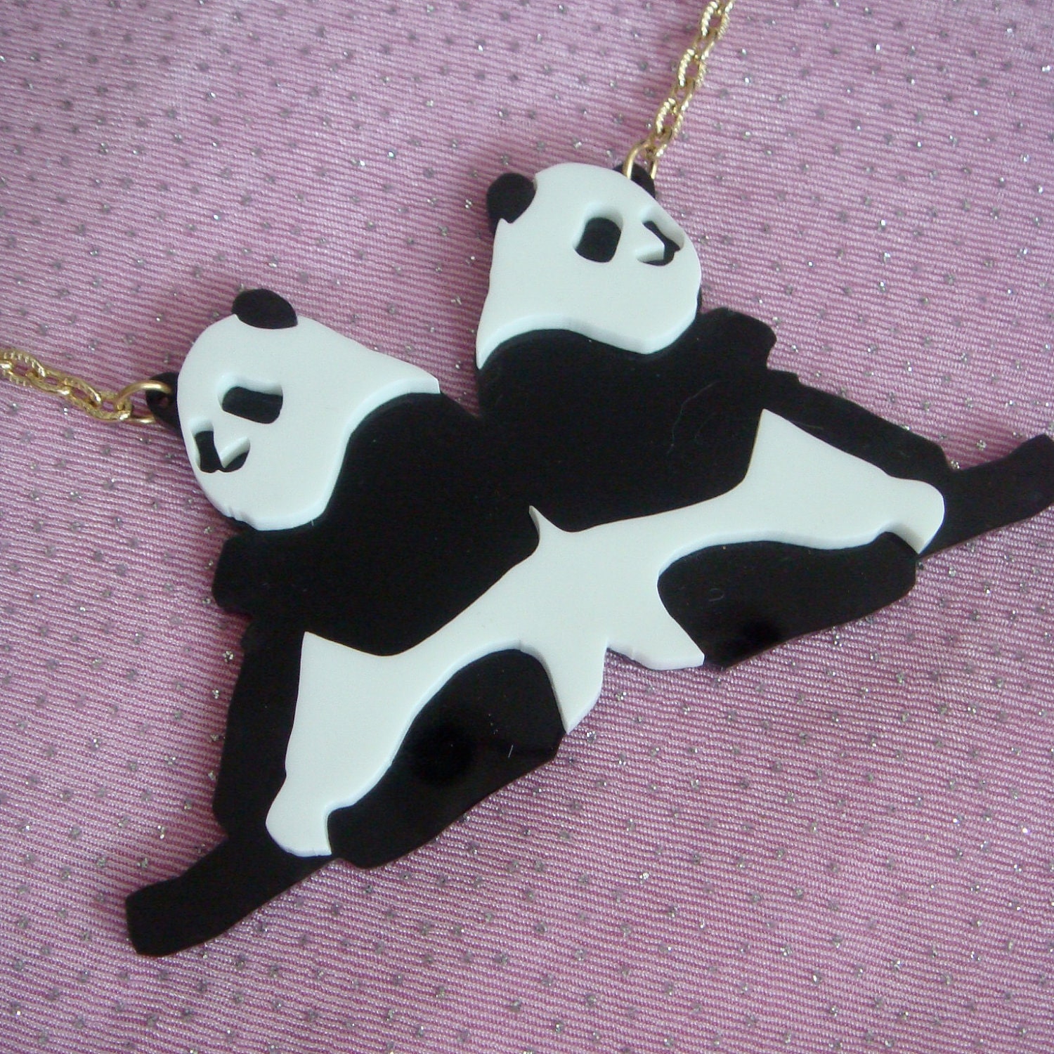 Acrylic PANDAS Necklace