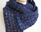 Digital PDF Crochet Pattern for Window Pane Scarf - DIY Fashion Tutorial - Instant Download