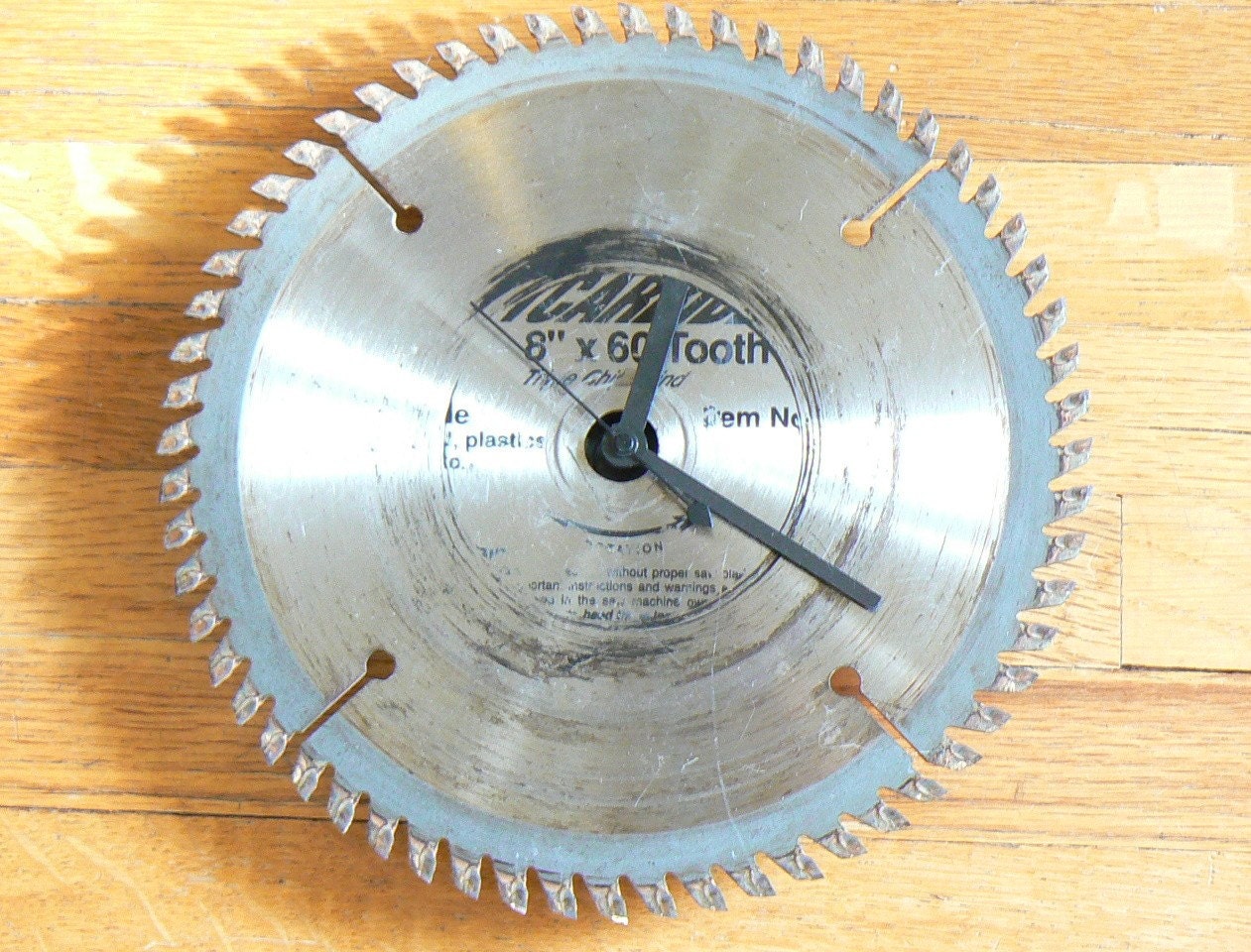 Circular Saw Blade - Clock