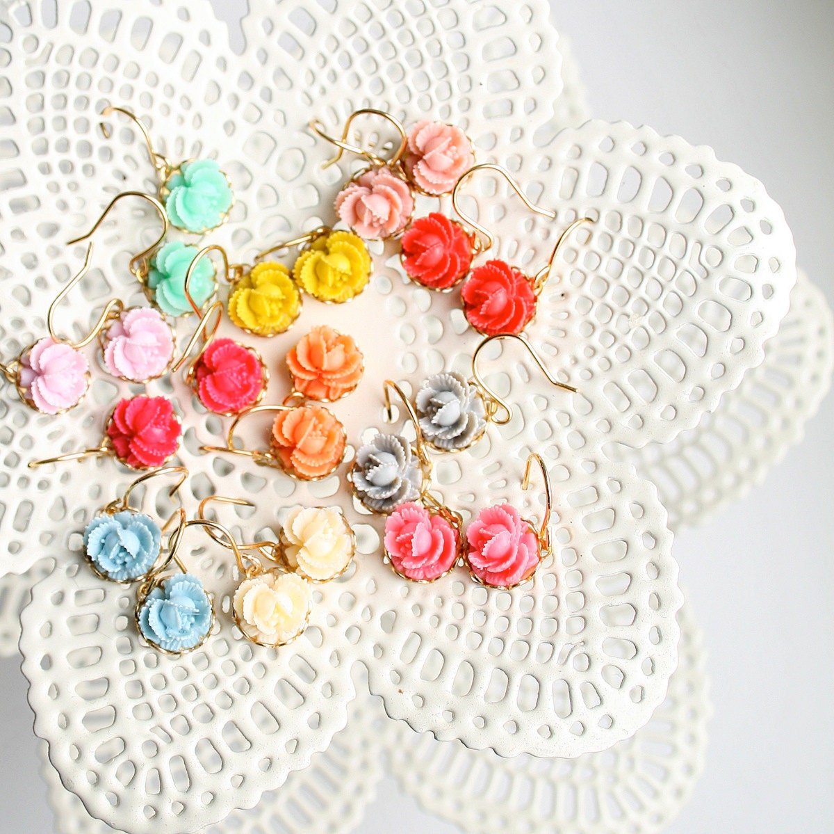 La Petite Rose Dangle Earrings