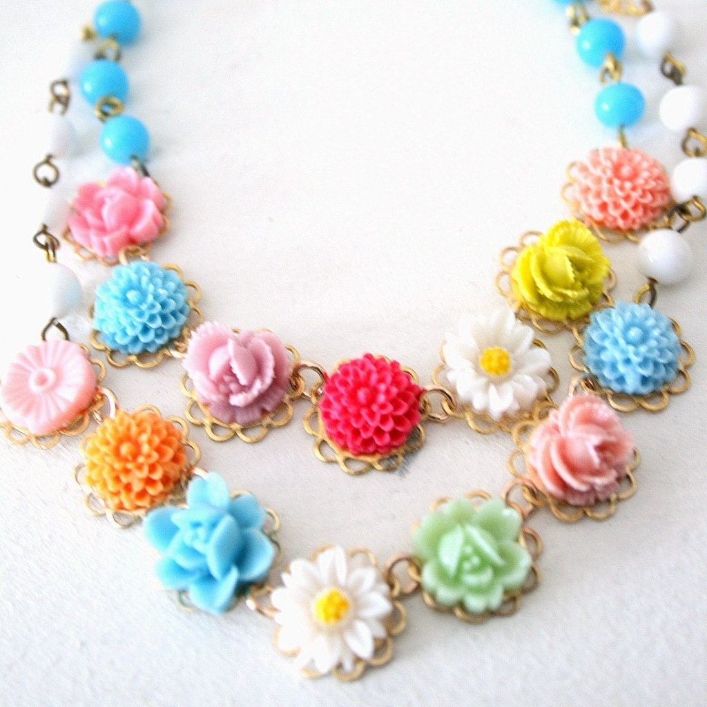 Chelsea Garden Double Floral Necklace