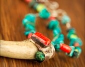 Sterling Silver & Copper Antler Necklace - Jewelry by Jason Stroud