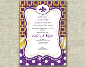 Bridal Shower Football Invitation Tailgate Tigers Team Couples Custom - Printable - by girls at play Il_170x135