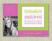 Modern Graduation Invitation Invite Grad Open House Party Subway DIGITAL Photo Digital by girlsatplay girls at play Il_170x135