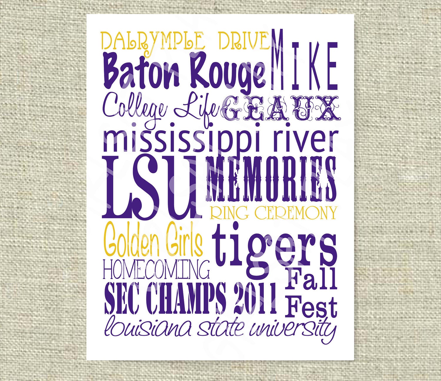 Baylor Bears Subway Print Poster Digital Green Gold Printable - by girlsatplay girls at play