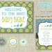Baby Boy Shower Invitation Party Packet Bird Sip and See Digital Printable by girlsatplay girls at play