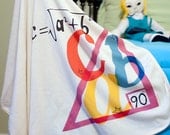 Pythagoras Loves You   ----Nerdy Baby ORGANIC BLANKET ----