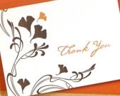S A L E 50 % OFF Letterpress Gingko Thank You