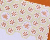 S A L E 50 % OFF Letterpress Bee Hive Card - 6 pack