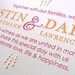 SAMPLE - Letterpress Modern Ornaments Wedding Invitation