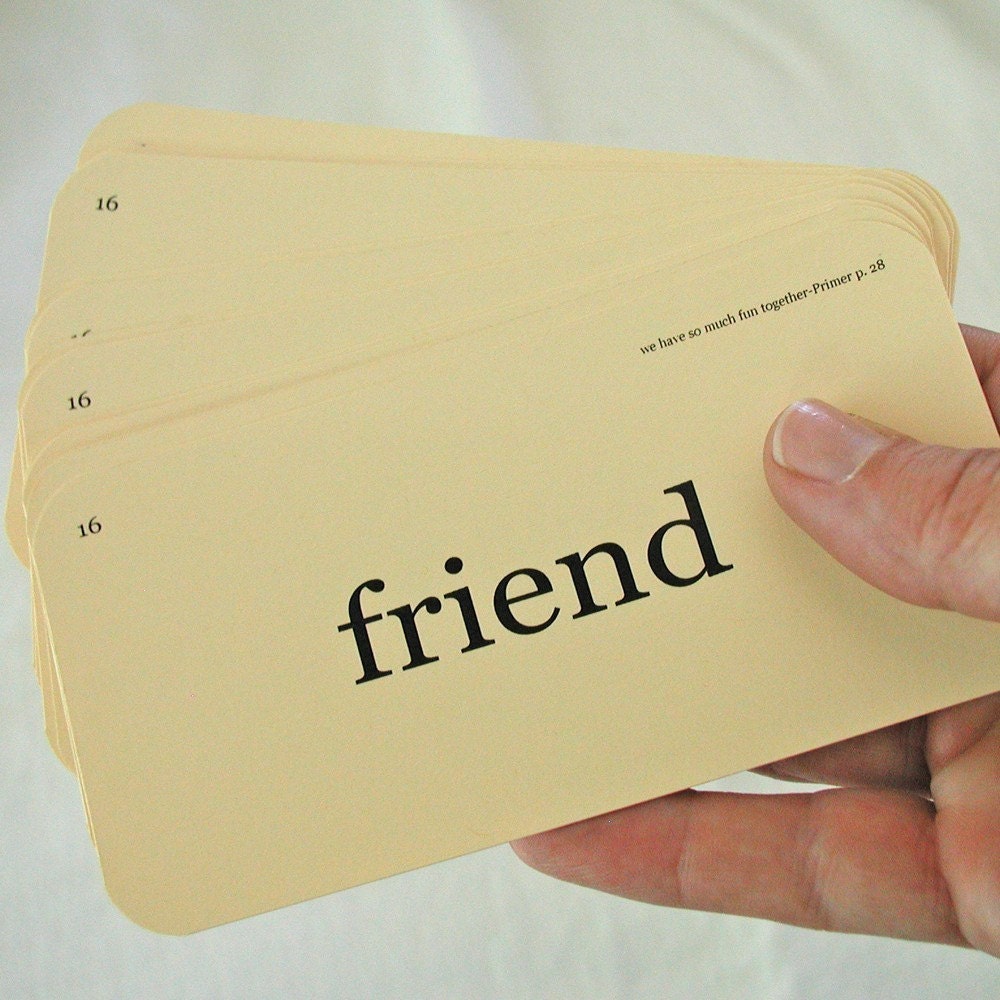 Friend Flash Cards