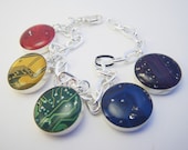 Circuit Board Charm Bracelet Made to Order Multi Color Womans Bracelet