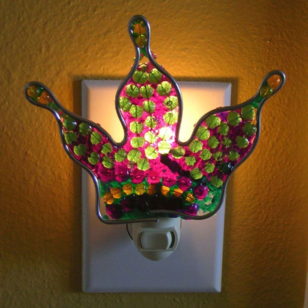 mardi gras crown night light