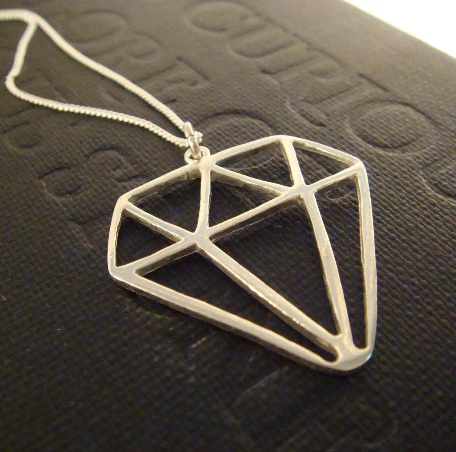 Funky Diamond Bling Necklace - A Sprout Exclusive, Cast in Sterling Silver 