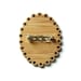 Rain Cloud - Bamboo - Wood Brooch - Wood Pin - Laser Cut