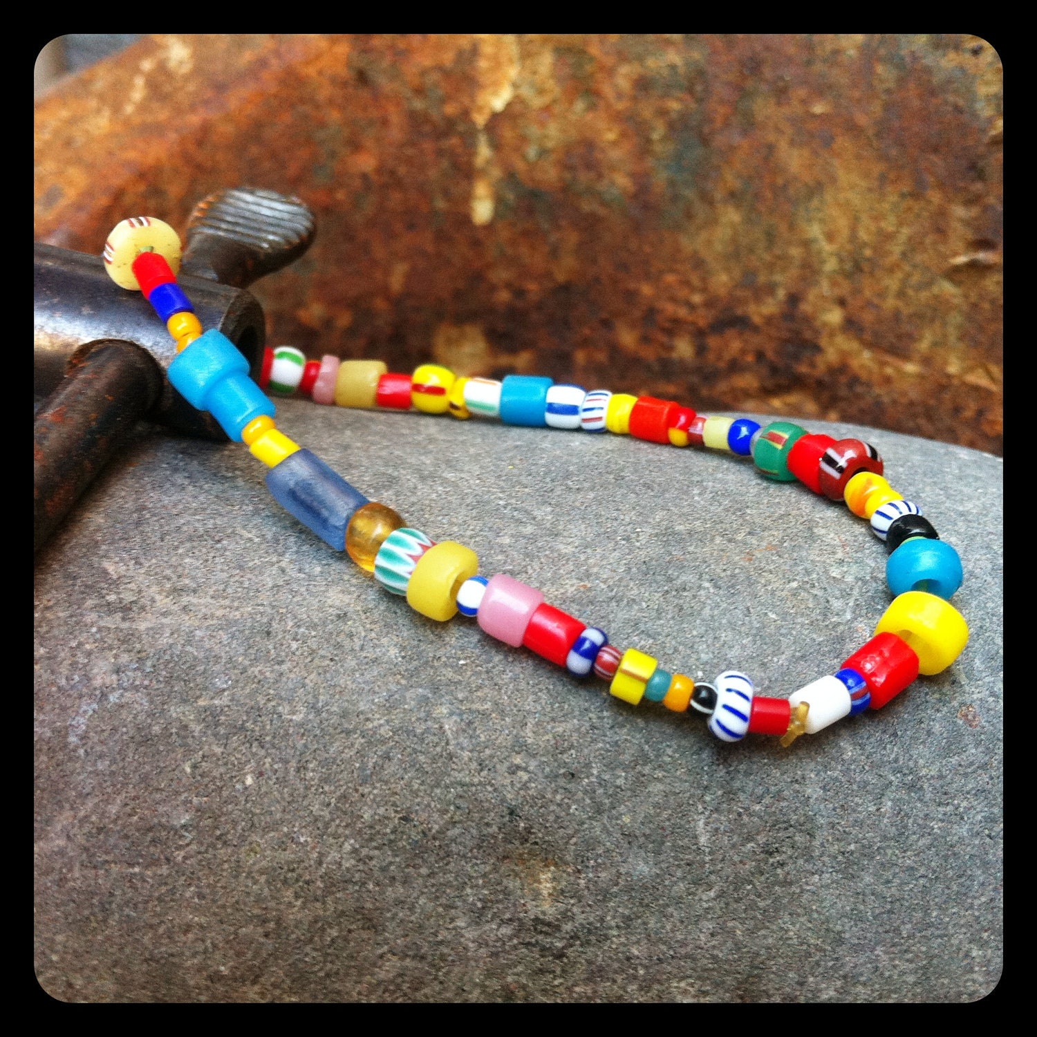 African small bead bracelet