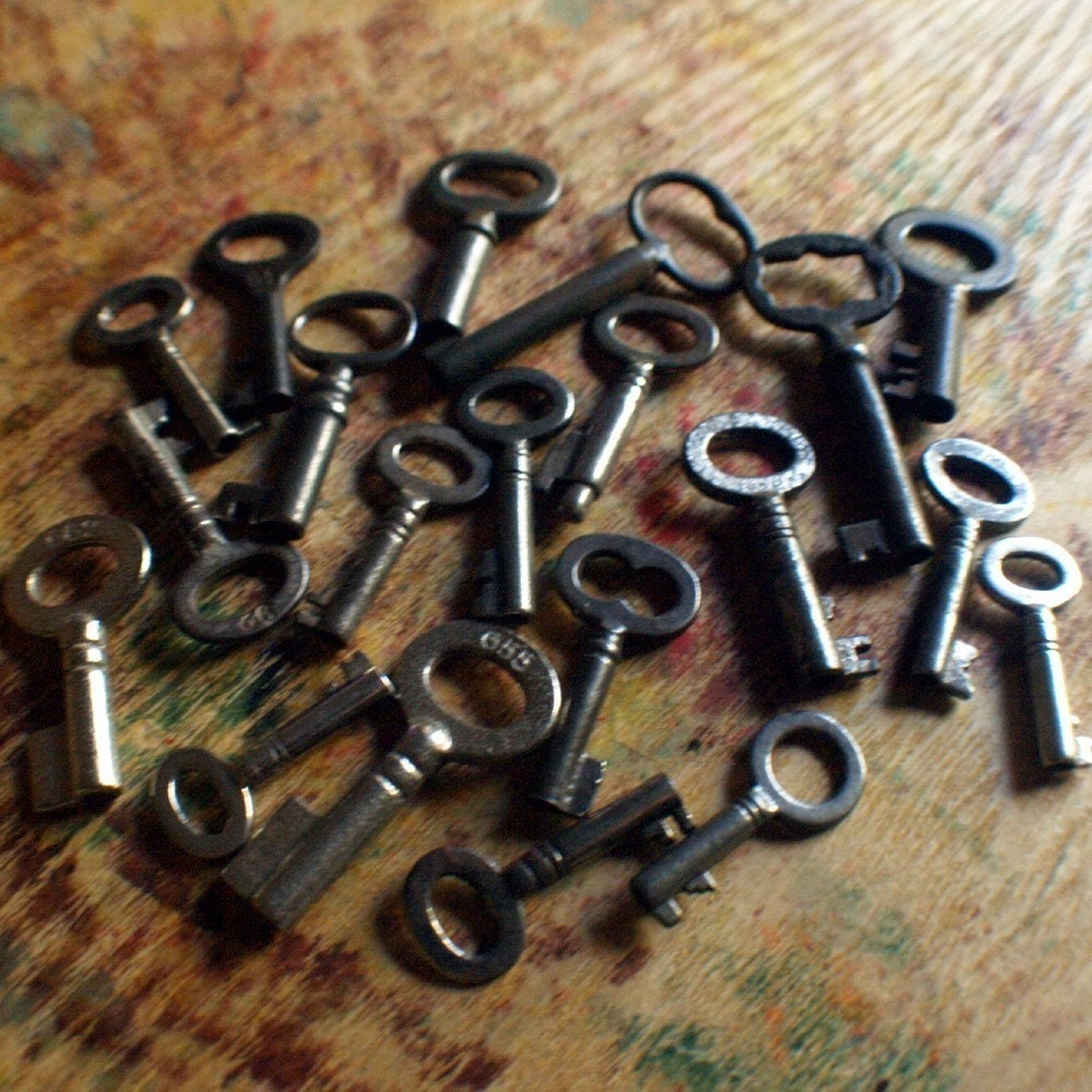 Eighty Antique Skeleton Keys