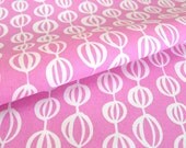 Seed Pod Fat Quarter in pink on organic cotton