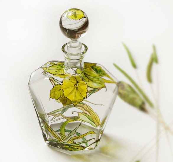 Botanical Decanter - Grass Fields Collection - made to order - yevgenia