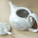 Hand Painted Ceramic Tea Set - Babys Breath Collection