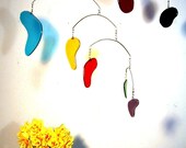 Medium/Large Hanging Glass Mobile - Funky Shapes