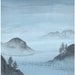 LARGE Original Watercolor Landscape  Painting - Blue Sound