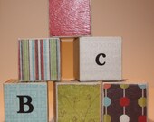 Alphabet Wooden Blocks set of 13 Modern Fun LAST ONE
