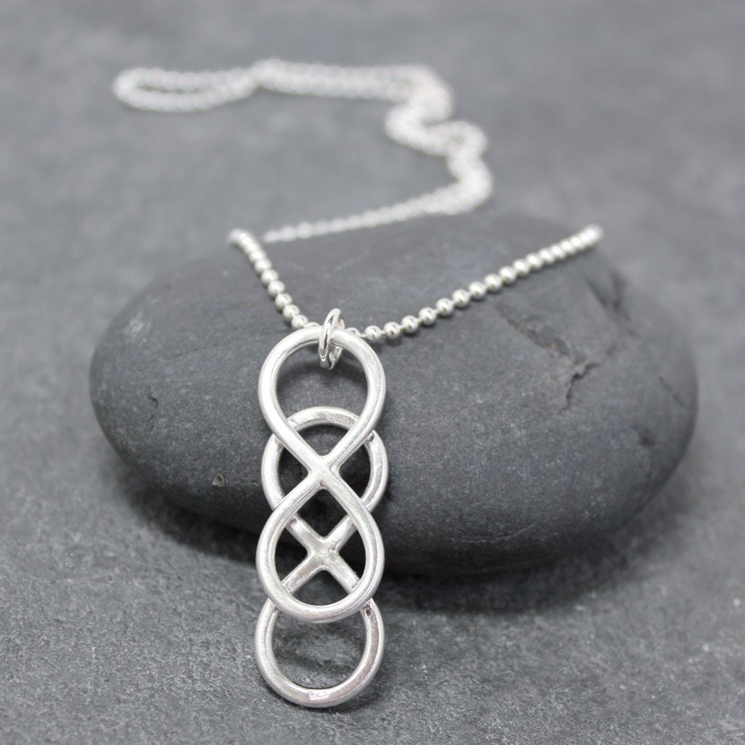 DOUBLE INFINITY Necklace for men