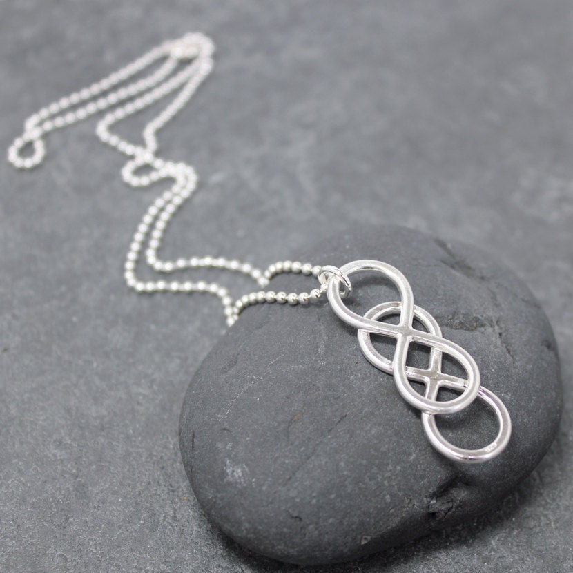 DOUBLE INFINITY Necklace for men