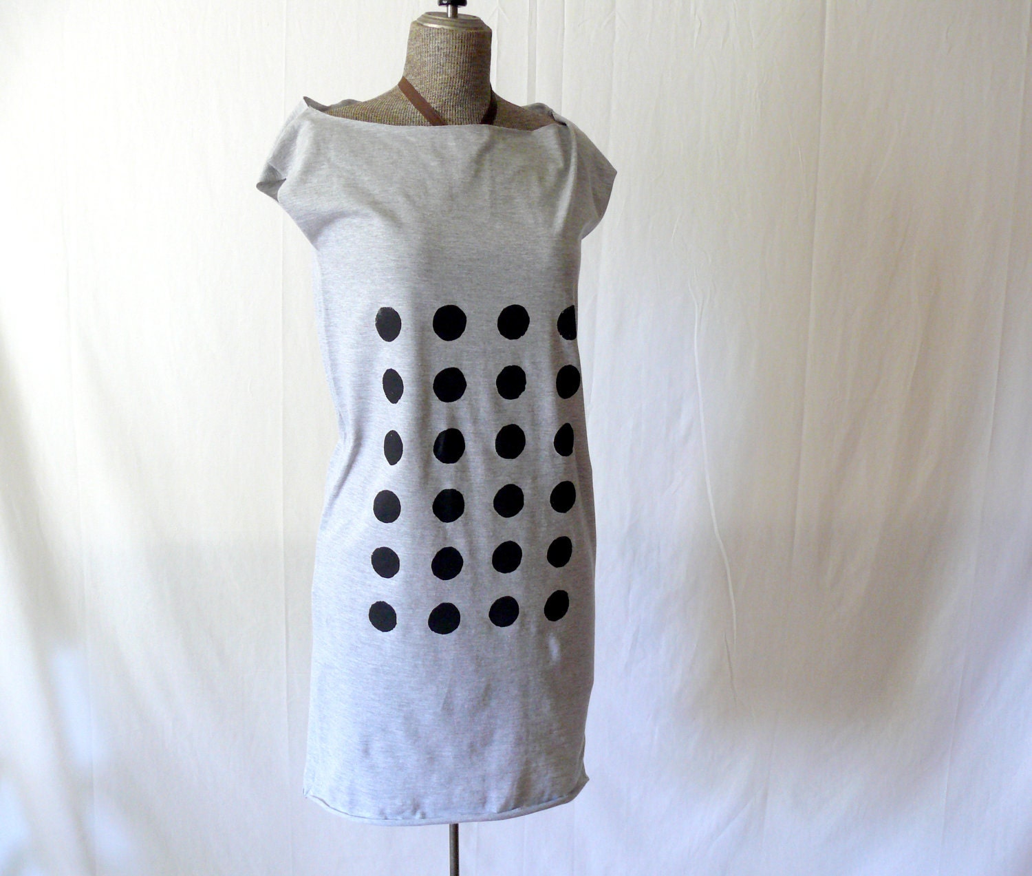 SALE// Black Dots Tee Dress // 50% off