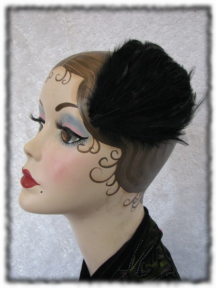 Feather Fascinator Headpiece Everyday Elegance in Black