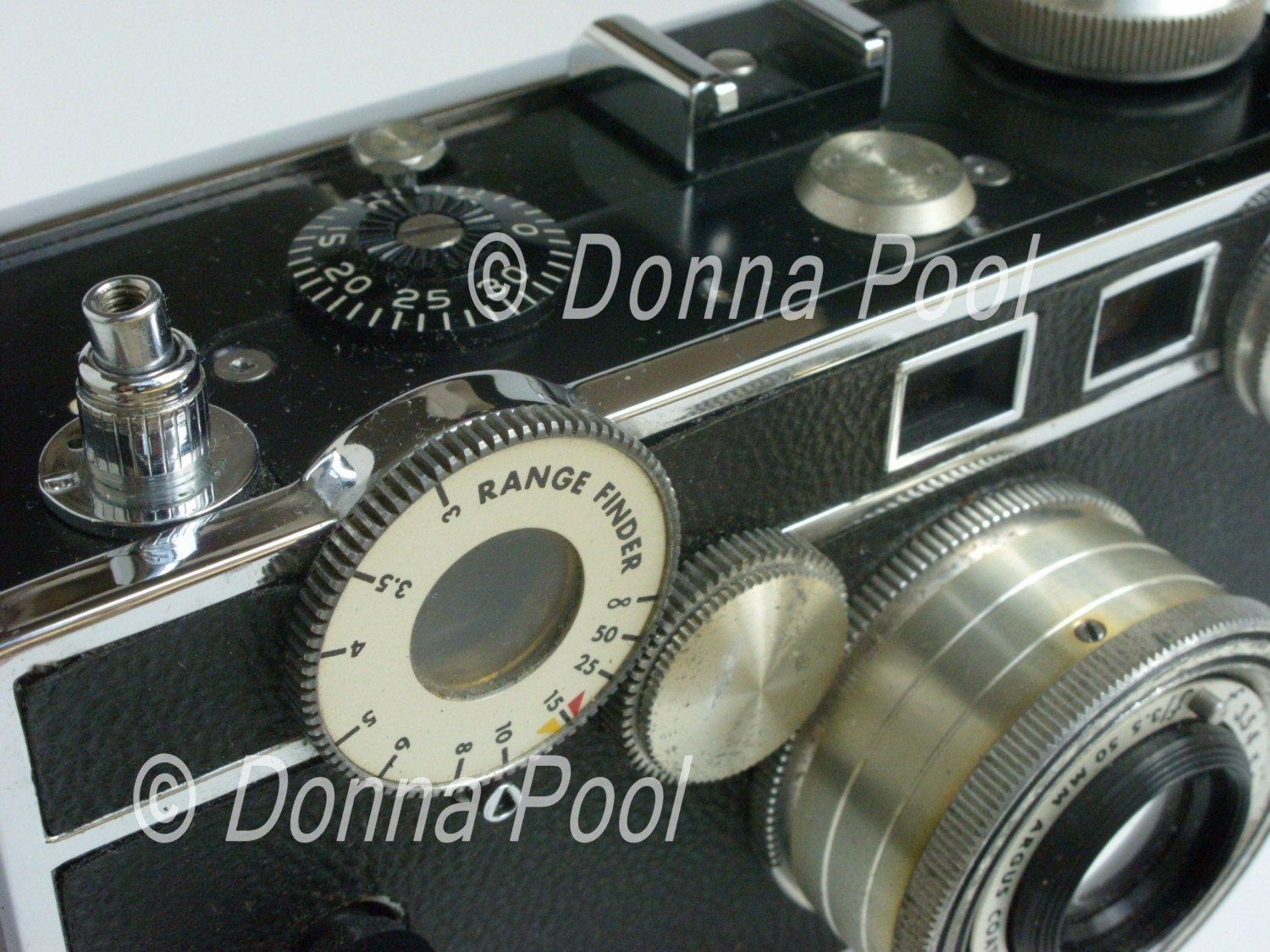 5x7 Photo Vintage Camera Argus C3 35mm Rangefinder5x7
