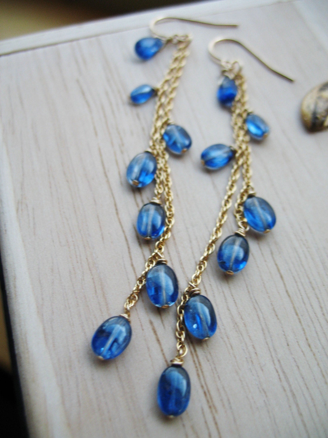 Esta Chipi Chipi -- handmade kyanite gold filled earrings