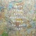 let's find some beautiful place to get lost, original collage on canvas