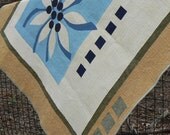 ON SALE  Quilt with a Blue Flower
