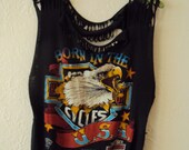 Vintage 80S Paper Thin Harley Davidson Motorcycle T Shirt