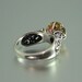 The ENCHANTED PRINCESS Tourmaline engagement ring in silver and 14k gold RESERVED for Francie