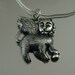WINGED LION designer silver pendant