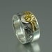 Sun and Moon ECLIPSE Engagement Ring and Wedding Band Set in 18K and 14K gold